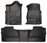 Husky Liners 14 Chevrolet Silverado/GMC Sierra WeatherBeater Black Front & 2nd Seat Floor Liners thumbnail 3