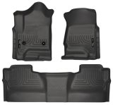 Husky Liners 14 Chevrolet Silverado/GMC Sierra WeatherBeater Black Front & 2nd Seat Floor Liners thumbnail 6
