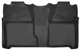 Husky Liners 07-13 Chevy Silverado 1500/2500HD Crew Cab PU Weatherbeater Black 2nd Seat Floor Liner thumbnail 1