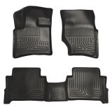Husky Liners 07-14 Audi Q7 Weatherbeater Black Front & 2nd Seat Floor Liners thumbnail 7