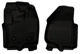 Husky Liners 12-15 Ford Super Duty Crew & Extended Cab WeatherBeater Front Row Black Floor Liners thumbnail 2