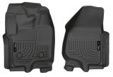 Husky Liners 12-15 Ford Super Duty Crew & Extended Cab WeatherBeater Front Row Black Floor Liners thumbnail 5