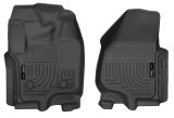 Husky Liners 12-15 Ford Super Duty Crew & Extended Cab WeatherBeater Front Row Black Floor Liners thumbnail 6