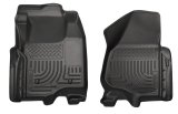 Husky Liners 12-15 Ford Super Duty Crew & Extended Cab WeatherBeater Front Row Black Floor Liners thumbnail 7