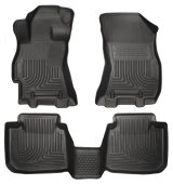Husky Liners 2015 Subaru Legacy/Outback Weatherbeater Black Front & 2nd Seat Floor Liners thumbnail 2
