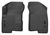 Husky Liners 07-12 Dodge Caliber / 07-12 Jeep Compass WeatherBeater Front Row Black Floor Liners thumbnail 1