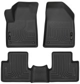 Husky Liners 15-22 Jeep Cherokee WeatherBeater Combo Black Floor Liners thumbnail 1