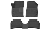 Husky Liners 20-22 Hyundai Venue WeatherBeater Front & 2nd Seat Floor Liners - Black thumbnail 2