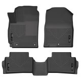 Husky Liners 18-22 Hyundai Kona WeatherBeater Front & 2nd Seat Floor Liners - Black thumbnail 3
