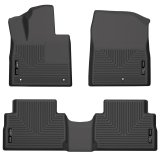 Husky Liners 21-22 Hyundai Santa Fe WeatherBeater Front & 2nd Seat Floor Liners - Black thumbnail 1