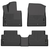 Husky Liners 21-22 Hyundai Santa Fe WeatherBeater Front & 2nd Seat Floor Liners - Black thumbnail 2