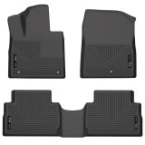 Husky Liners 21-22 Hyundai Santa Fe WeatherBeater Front & 2nd Seat Floor Liners - Black thumbnail 3