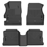 Husky Liners 20-22 Nissan Versa Weatherbeater Black Front & 2nd Seat Floor Liners thumbnail 1