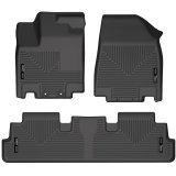 Husky Liners 2022 Nissan Pathfinder/Infiniti QX60 Weatherbeater Black Front & 2nd Seat Floor Liners thumbnail 3