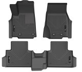 Husky Liners 21-23 Jeep Grand Cherokee L (w/2nd Rw Bnch) WeatherBeater FR+2nd Seat Floor Liner - Blk thumbnail 1