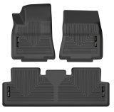 Husky Liners 20-22 Tesla Y WeatherBeater Front & 2nd Seat Floor Liner - Blk thumbnail 3