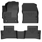 Husky Liners 2022 Toyota Corolla Cross FWD Weatherbeater Black Front & 2nd Seat Floor Liners thumbnail 1