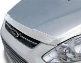 Husky Liners 13-18 Ford C-MAX Aeroskin Hood Protector - Chrome thumbnail 2