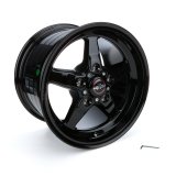 Race Star 92 Drag Star Bracket Racer 15x10 5x4.75BC 7.25BS Gloss Black Wheel thumbnail 2