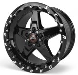 Race Star 92 Drag Star Bracket Racer 17x10.5 5x4.50BC 7.6BS Gloss Black Wheel - Single Bead Lock thumbnail 1
