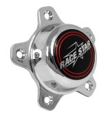 Race Star 5 Lug Cap Short Plastic Chrome (incl. Medallion & Screws) thumbnail 1