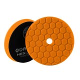 Chemical Guys Hex-Logic Quantum Medium-Heavy Cutting Pad - Orange - 6.5in thumbnail 1