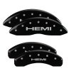 MGP 4 Caliper Covers Engraved Front & Rear 11-18 Jeep Grand Cherokee Black Finish Silver Hemi Logo thumbnail 5