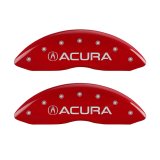 MGP 4 Caliper Covers Front Acura Rear MDX Red Finish Silver Characters thumbnail 4