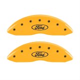 MGP 4 Caliper Covers Engraved F & R Oval Logo/Ford Yellow Finish Black Char 2002 Ford Crown Victoria thumbnail 1