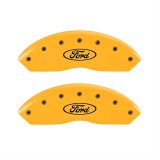MGP 4 Caliper Covers Engraved F & R Oval Logo/Ford Yellow Finish Black Char 2000 Ford Expedition thumbnail 1