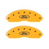 MGP 4 Caliper Covers Engraved F & R Oval Logo/Ford Yellow Finish Black Char 2000 Ford Expedition thumbnail 5