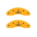 MGP 4 Caliper Covers Engraved Front & Rear Oval Logo/Ford Yellow Finish Black Char 2000 Ford Falcon thumbnail 1