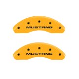 MGP 4 Caliper Covers Engraved Front Mustang Rear Sn95/Gt Yellow Finish Black Char 1997 Ford Mustang thumbnail 4