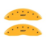 MGP 2 Caliper Covers Engraved Front MGP Yellow Finish Black Char 1998 Ford E-150 Econoline thumbnail 2