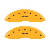 MGP 2 Caliper Covers Engraved Front MGP Yellow Finish Black Char 1998 Ford E-150 Econoline thumbnail 3