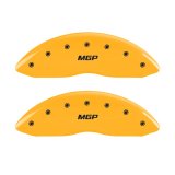 MGP 2 Caliper Covers Engraved Front MGP Yellow Finish Black Char 1998 Ford E-150 Econoline thumbnail 4