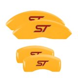 MGP 2 Caliper Covers Engraved Front MGP Yellow Finish Black Char 1998 Ford E-150 Econoline thumbnail 7