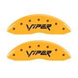 MGP 4 Caliper Covers Engraved Front Viper Rear Snake Yellow Finish Black Char 2002 Dodge Viper thumbnail 1