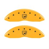 MGP 4 Caliper Covers Engraved Front Viper Rear Snake Yellow Finish Black Char 2002 Dodge Viper thumbnail 2