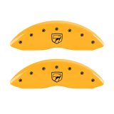 MGP 4 Caliper Covers Engraved Front Viper Rear Snake Yellow Finish Black Char 2002 Dodge Viper thumbnail 6