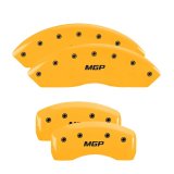 MGP 4 Caliper Covers Engraved Front & Rear MGP Yellow Finish Black Char 2001 Chevrolet Corvette thumbnail 3