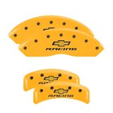 MGP 4 Caliper Covers Engraved F & R Chevy Racing Yellow Finish Black Char 1988 Chevrolet Corvette thumbnail 4