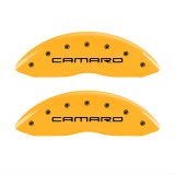 MGP 4 Caliper Covers Engraved F & R Gen 4/Camaro Yellow Finish Black Char 2000 Chevrolet Camaro thumbnail 1
