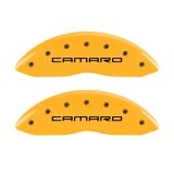 MGP 4 Caliper Covers Engraved F & R Gen 4/Camaro Yellow Finish Black Char 2000 Chevrolet Camaro thumbnail 6