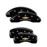 MGP 4 Caliper Covers Engraved F & R Chevy Racing Black Finish Silver Char 2016 Chevrolet Cruze thumbnail 1