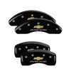 MGP 4 Caliper Covers Engraved F & R Chevy Racing Black Finish Silver Char 2016 Chevrolet Cruze thumbnail 4