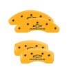 MGP 4 Caliper Covers Engraved F & R Chevy Racing Yellow Finish Black Char 2017 Chevrolet Cruze thumbnail 4