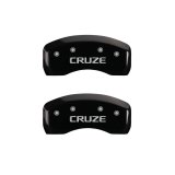 MGP 4 Caliper Covers Engraved Front & Rear Cruze Black Finish Silver Char 2017 Chevrolet Cruze thumbnail 9