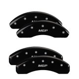MGP 4 Caliper Covers Engraved Front & Rear MGP Black Finish Silver Char 2019 Toyota CH-R thumbnail 3