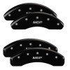 MGP 4 Caliper Covers Engraved Front & Rear MGP Black Finish Silver Char 2019 Toyota CH-R thumbnail 6